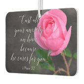 すべての不安クリスチャン聖書聖句の祈りの言葉を投げ出す カーエアーフレッシュナー (左)