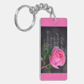 すべての不安クリスチャン聖書聖句の祈りの言葉を投げ出す キーホルダー (正面左)