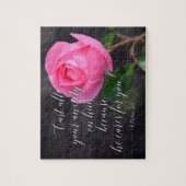 すべての不安クリスチャン聖書聖句の祈りの言葉を投げ出す ジグソーパズル (縦)