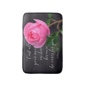 すべての不安クリスチャン聖書聖句の祈りの言葉を投げ出す バスマット (正面縦)