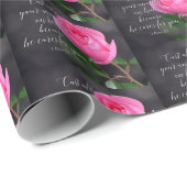 すべての不安クリスチャン聖書聖句の祈りの言葉を投げ出す ラッピングペーパー (ロールコーナー)