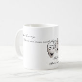 すべての世界はステージです コーヒーマグカップ (正面左)