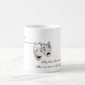 すべての世界はステージです コーヒーマグカップ (中央)