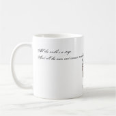 すべての世界はステージです コーヒーマグカップ (左)