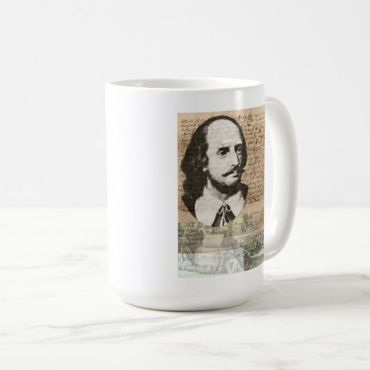 すべての世界はステージシェークスピア及び地球のマグです コーヒーマグカップ (正面右)