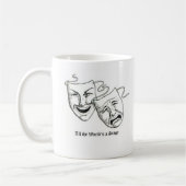 すべての世界ステージ コーヒーマグカップ (左)