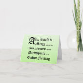 すべての世界aステージ賢いホリデーカード サンキューカード (正面)