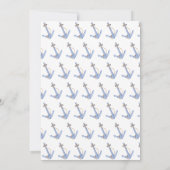 すべての乗客乗船！オーシャン水彩キッズバースデーパーティー 招待状 (裏面)