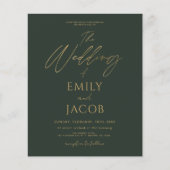 すべての予算を1つのグリーン金ゴールド結婚のQRコードで実現 (正面)