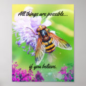 すべての事が可能なのまわりに引用文マット ポスター (正面)