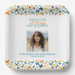 すべての事が可能な神とバタフライグラード ペーパープレート