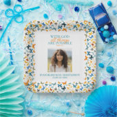 すべての事が可能な神とバタフライグラード ペーパープレート (パーティー)