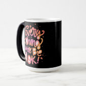 すべての事がOKになるタイポグラフィコーヒーマグ モーフィングマグカップ (正面左)