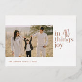 すべての事でJoy写真 箔シーズンカード (正面)