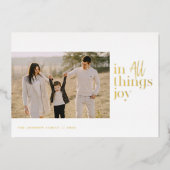 すべての事でJoy写真 箔シーズンカード (正面)