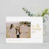 すべての事でJoy写真 箔シーズンカード (立ち正面)