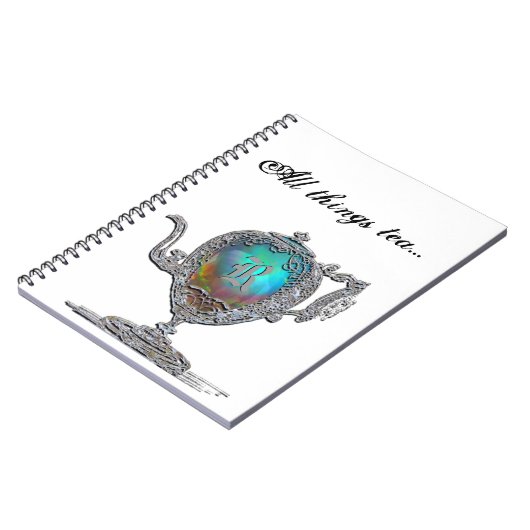 すべての事の茶モノグラム ノートブック (左側)