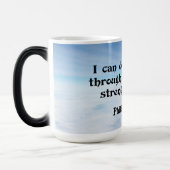 すべての事はピリピ4:13を通してできる モーフィングマグカップ (左)