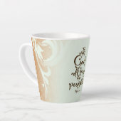 すべての事は可能である神とマタイ19:26 カフェラテマグ (左アングル)