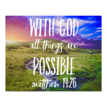 すべての事は可能な聖書の聖句聖なる書物、 経典