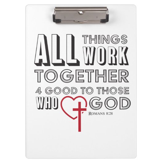 すべての事は4よい感動的協力します クリップボード (正面)