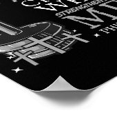 すべての事を行うことができる重量挙げジムキリスト教聖書 ポスター (角)