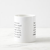 すべての事…考えるな物があります コーヒーマグカップ (中央)