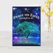 すべての人々に対する平和のれんが カード (黄色い花)