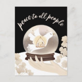 すべての人々に平和クリスチャン出生休日 ポストカード (正面)