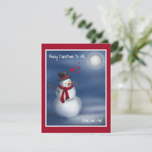 すべての人々に、近くにいる人にも遠くにいる人にも、クリスマスの喜びが! ホリデーカード (スタンド正面)