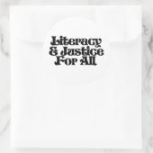 すべての人々のための識字及び正義 ラウンドシール (バッグ)