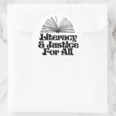 すべての人々のための識字及び正義 ラウンドシール (バッグ)