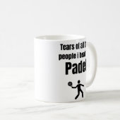 すべての人々の涙パデルでビート コーヒーマグカップ (正面右)