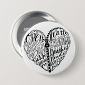 すべての人々の許容 缶バッジ (正面&裏面)