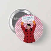 すべての人々は等しいです 缶バッジ (正面&裏面)