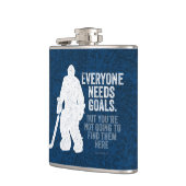 すべての人がゴールを必要とする（ホッケー） フラスク (左)