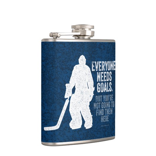 すべての人がゴールを必要とする(ホッケー) フラスク (右)