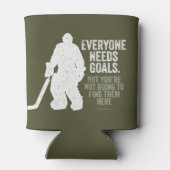 すべての人がゴールを必要とする（ホッケー） 缶クーラー (裏面)