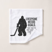 すべての人がゴール（ホッケー）を必要 バスタオルセット (ウォッシュタオル)