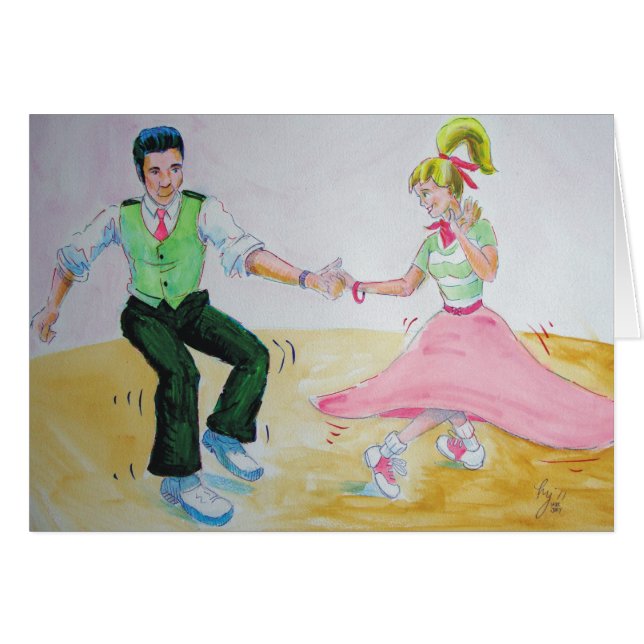 すべての人がツイスト・スイング・ダンサーを実行する (正面横)