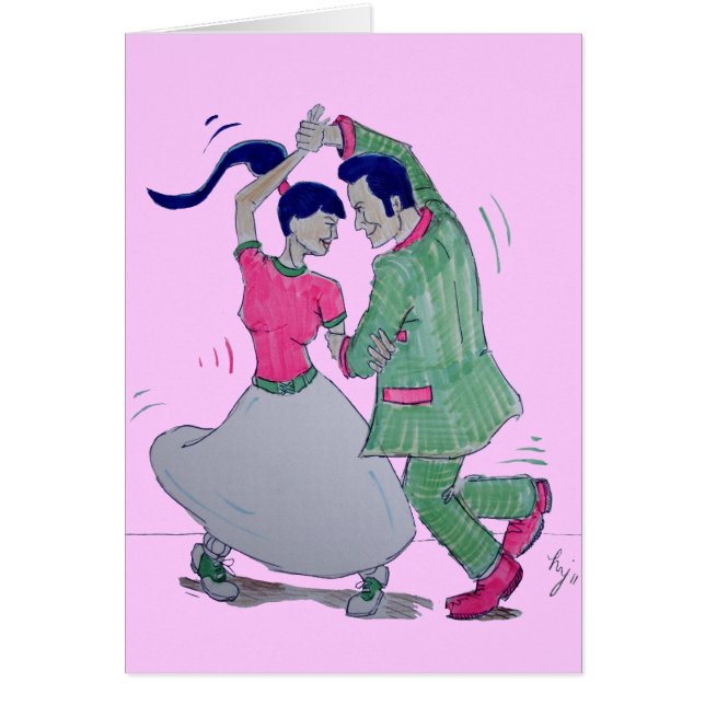 すべての人がツイスト・スイング・ダンサーを実行する (正面)