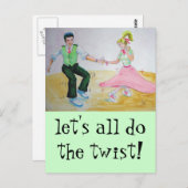 すべての人がツイスト・スイング・ダンサーを実行する ポストカード (正面/裏面)