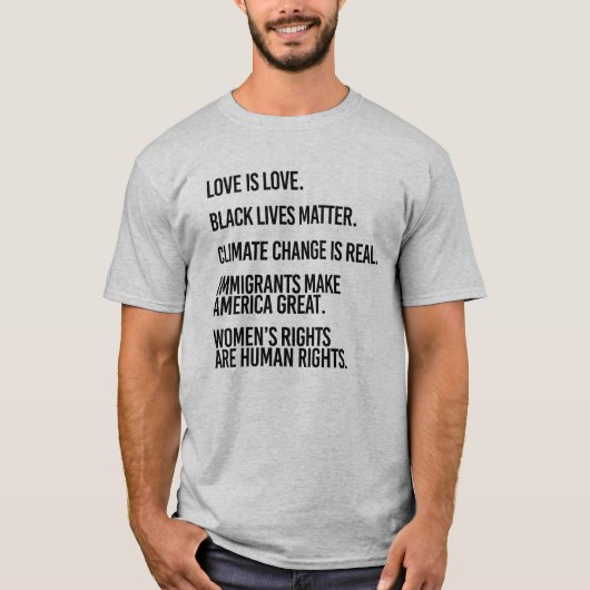 すべての人が人権を享有するべきです Tシャツ (正面)