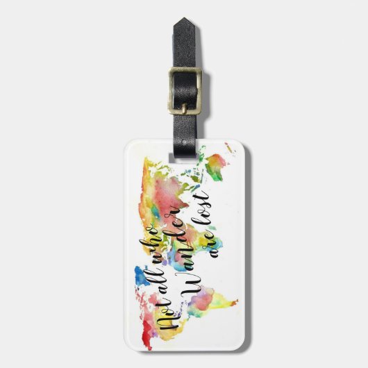 すべての人が荷物タグをさまようとは限らない ラゲッジタグ (正面縦)