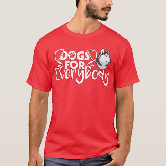 すべての人におもしろい犬のヴィンタのハスキー犬のプレゼント Tシャツ (正面)