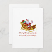 すべての人にクリスマスの喜びを  シーズンカード (正面/裏面)