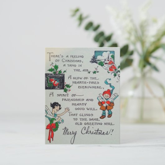 すべての人にヴィンテージクリスマス シーズンカード (スタンド正面)
