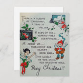 すべての人にヴィンテージクリスマス シーズンカード (正面/裏面)