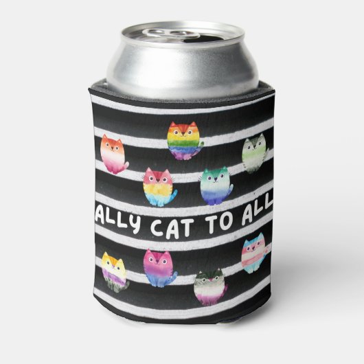 すべての人に寄り添う猫 缶クーラー (缶裏面)