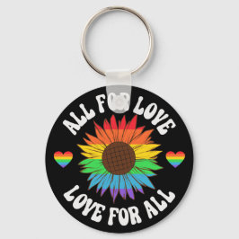 すべての人に対する愛のためにすべてのもの |ゲイプライド月 キーホルダー